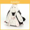 Eared Long Bunny Small Pearl Drawstring Tie Cartoon Plush Doll Backpack For Girl