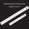 Automotive Paint Scale Varnish Curing Agent Thin Material Ratio Scale Ruler Corrosion-resistant Thickening Paint Ruler