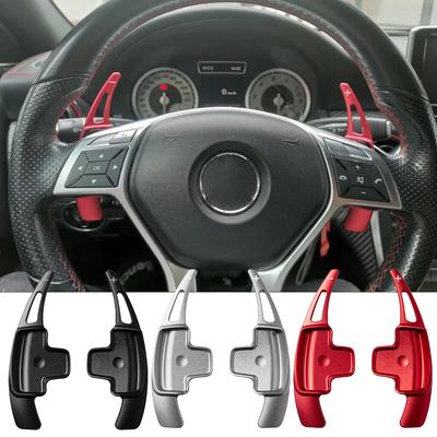 Für A-Klasse A180 A200 A220 A250 W176 2013-2015 Auto-Lenkrad-Schaltwippen Aluminiumlegierung Auto-Styling Verlängerer