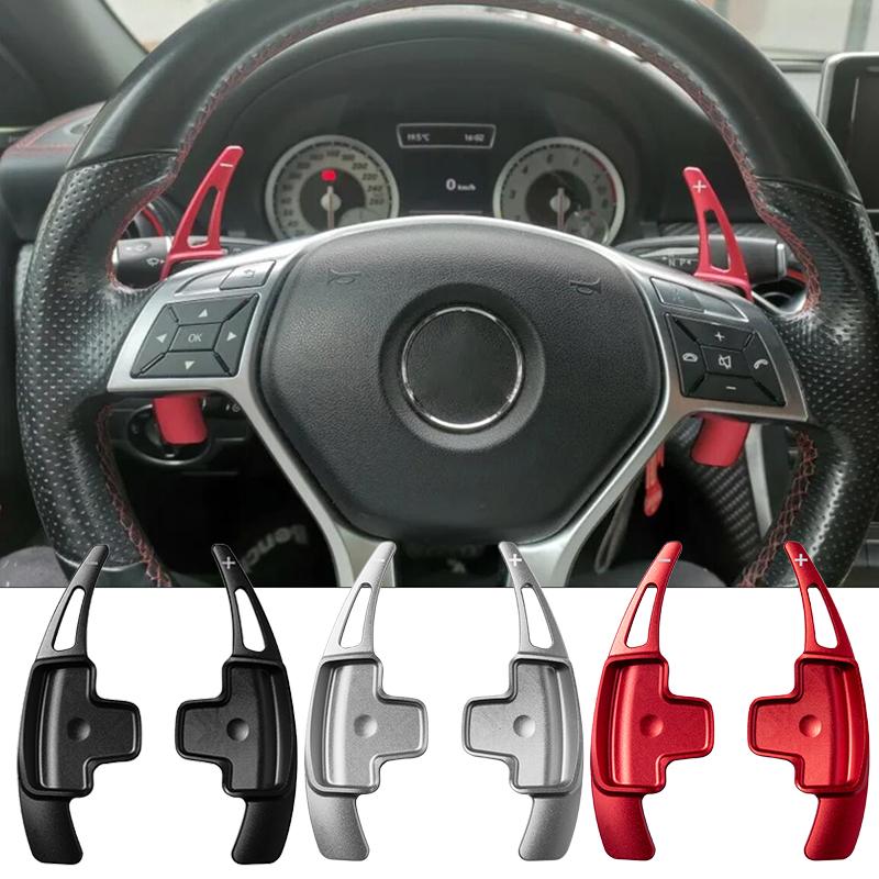 For Mercedes-Benz A Class A180 A200 A220 A250 W176 2013-2015 Car Steering Wheel Shift Paddle Aluminum Alloy Car Styling Extender