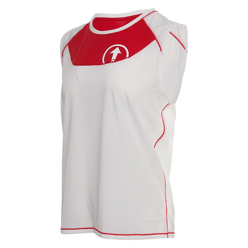 

Женская спортивная майка без рукавов из сетки - Быстросохнущая, Цветной блок, Свободный крой, Дизайн со стрелкой для марафонского бега и тренировок. M (Height 158-168 cm, Weight 95-105 lbs)