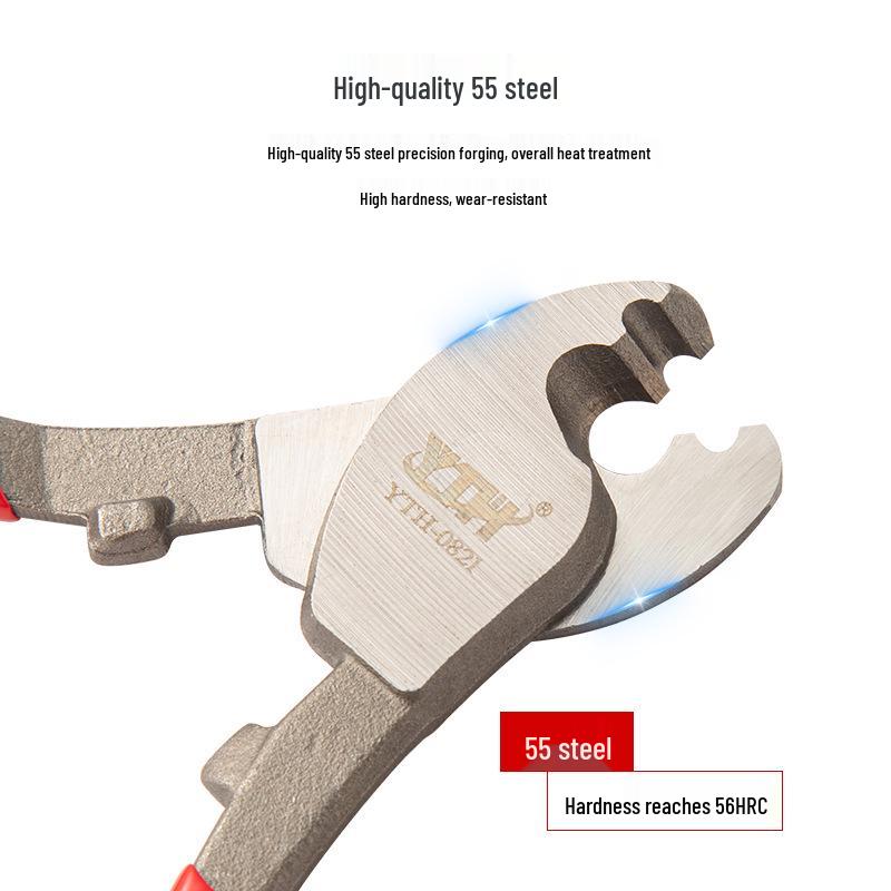 YTH Electric Cable & Wire Shears Pliers: Copper & Aluminum Cutting Tool for Electricians