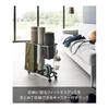 Yamazaki Jitsugyo Fitness Goods Storage Rack with Casters Black Approx. W50.3 x D18.5 x H45.5cm (Including Casters) Tower Muscle Training Goods