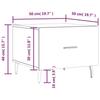 VidaXL Table basse Chêne sonoma 50x50x40 cm Bois d'ingénierie 829434