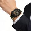 Fashion Automatic Mechanical Watch For Men Luxury Waterproof Men Watch Square Transparent Hollow Design Sports Wristwatches