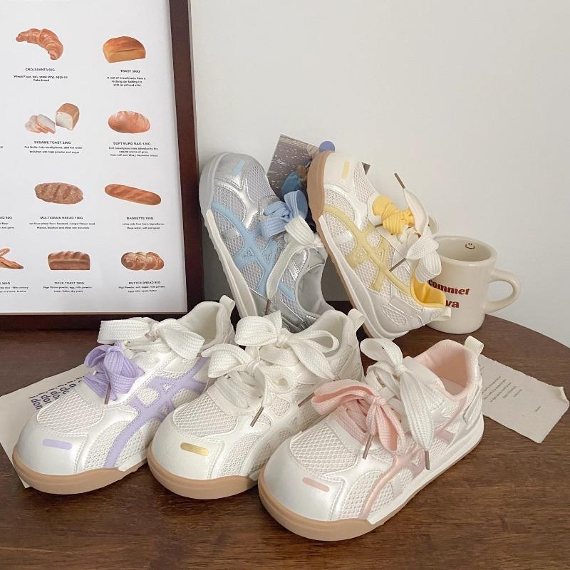 Ugly cute net little white shoes women's summer new niche design thin sports board shoes