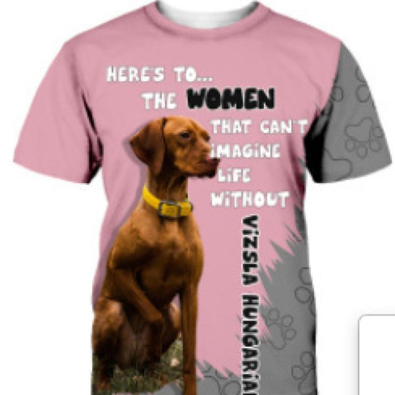 Reduceri de primăvară fierbinte de vară europeni și americani tricou bărbați modă creativă câine animal imprimeu digital 3D gât rotund scurt S