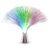 Colourful Changing Fiber Optic Lamp Cone Base Mood Night Light LED Fiber Optic Light  Bedroom