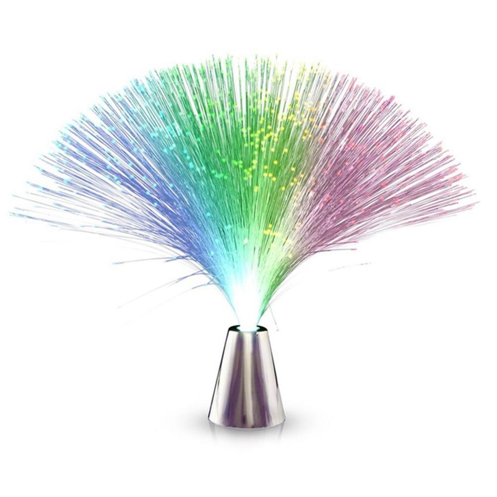 

Battery Powered Fiber Optic Lamp Colourful Changing Fiber Optic Night Light Festival
