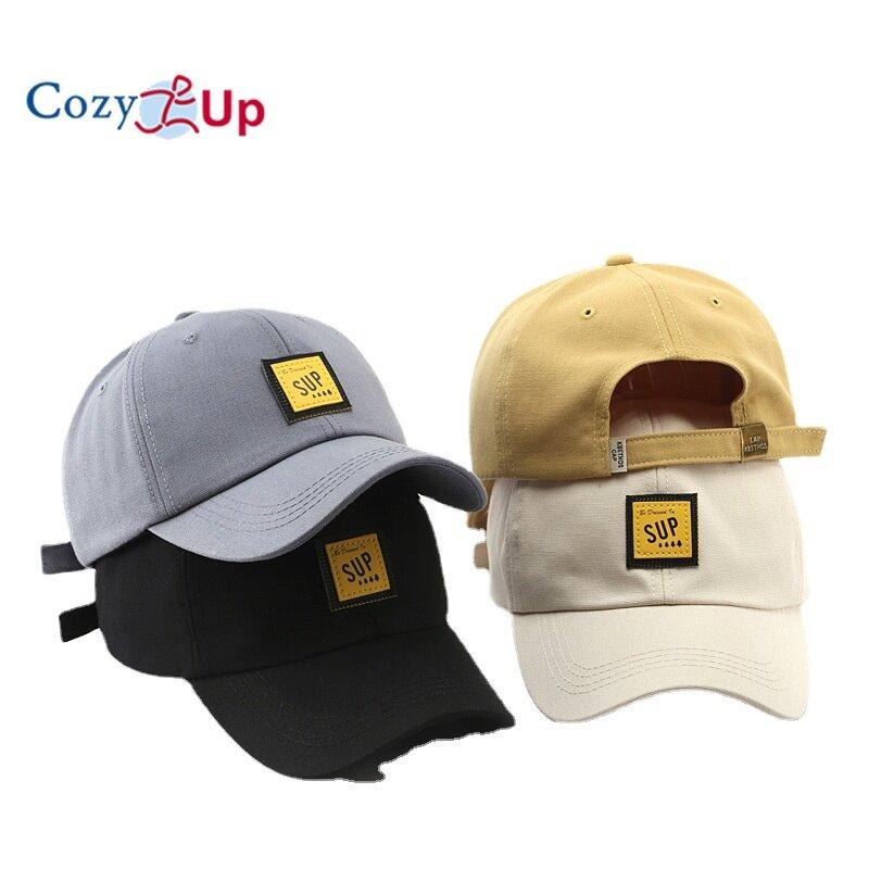 

Cozy Up Унисекс Бейсболка Повседневный солнцезащитный крем Мода Изогнутый Брим Патч Хлопок