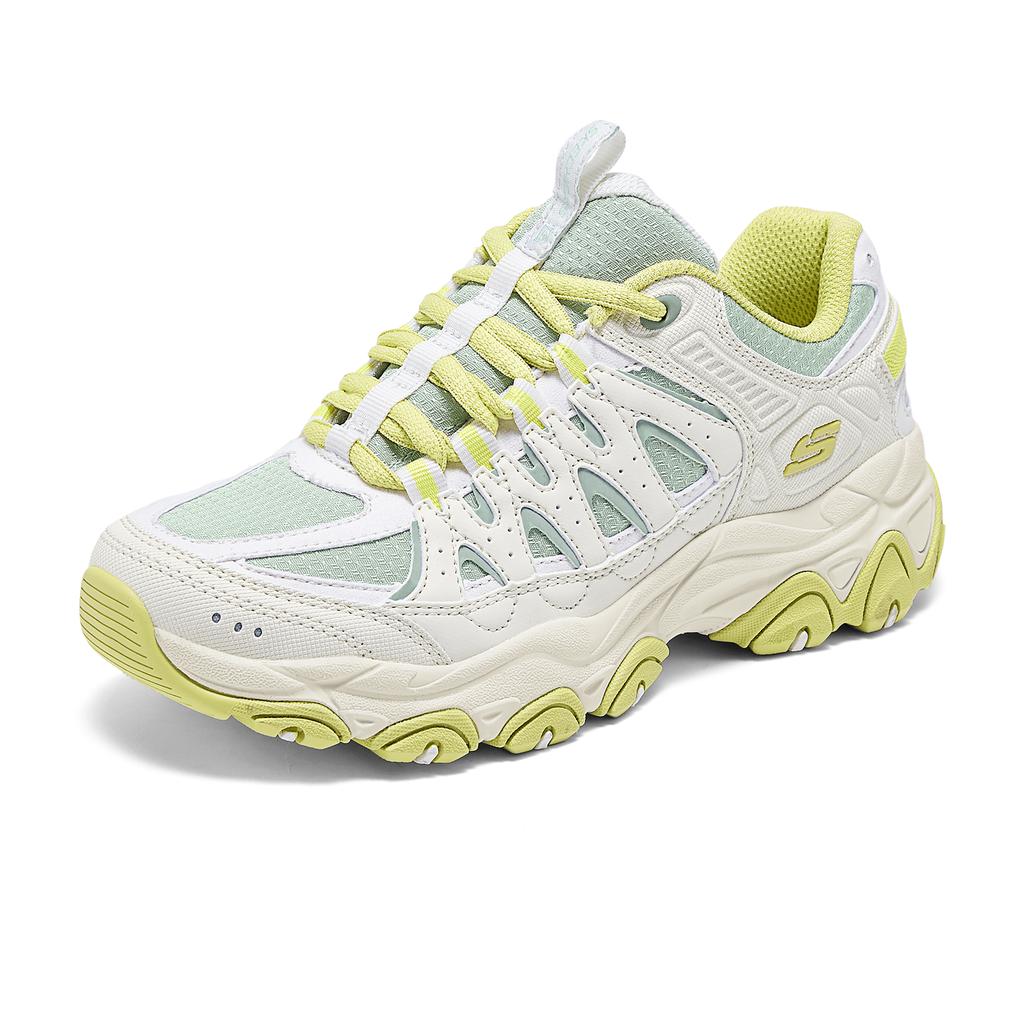 Skechers Outdoor Comfortable Low-Top Casual Shoes Women Sneakers White Green 180172-OWGN