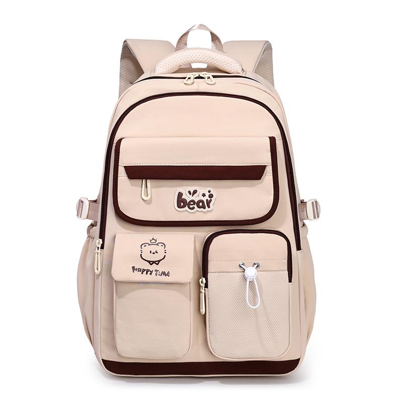 Schoolbag new school bag for women, large capacity for middle and high school students, high-value student lightweight backpack, college student