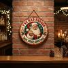 DIY Holiday Gift Accessories Santa Christmas Metal Hanging Sign, This Is My Merry Place Xmas Wall Party Fireplace Decor Plaque, Ornament for