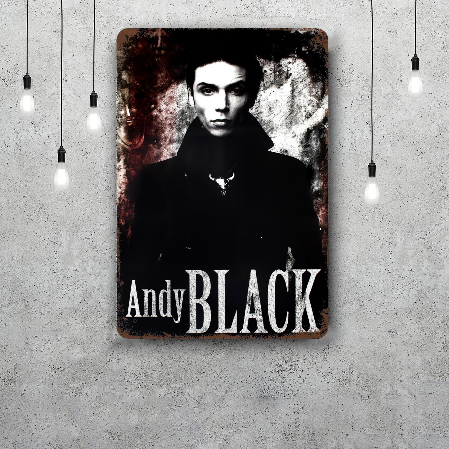 

Black Veil Brides Decor Poster Vintage Tin Sign Metal Sign Decorative Plaque for Pub Bar Man Cave Club Wall Decoration 20x30cm（7.8x11.8inch）