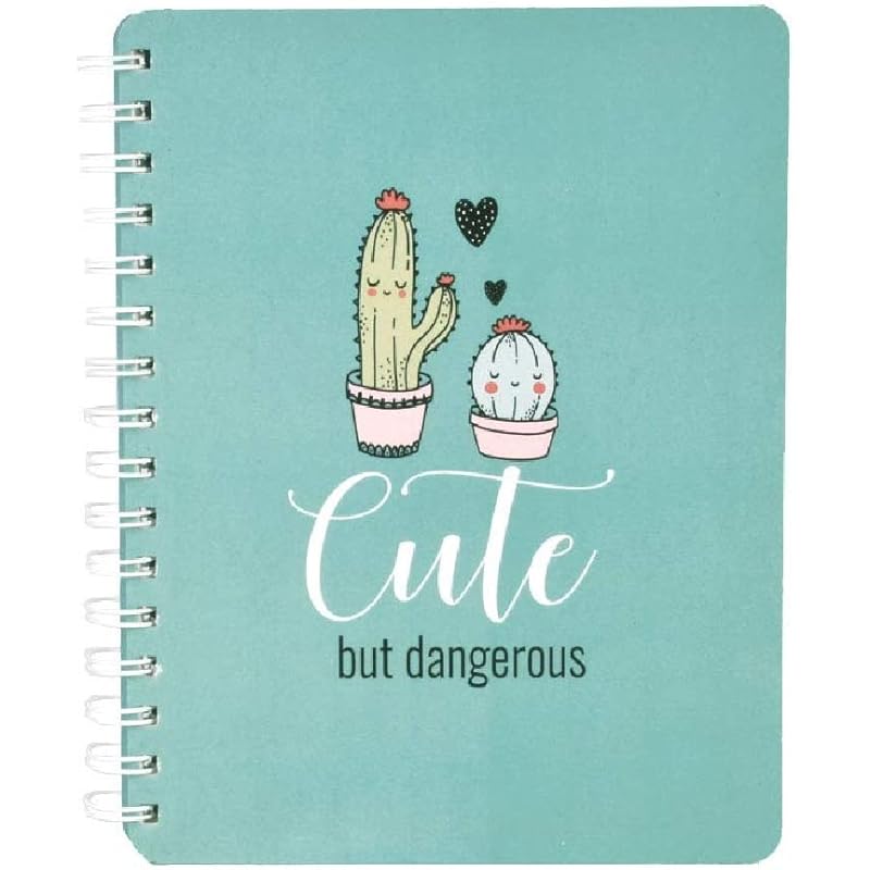 Doodle Cuteness Overload Hard Bound Spiral Notebook Diary, (6.5 X 8.5 Inches, 80 Gsm, 160 Ruled Pages) Diary For Girls,