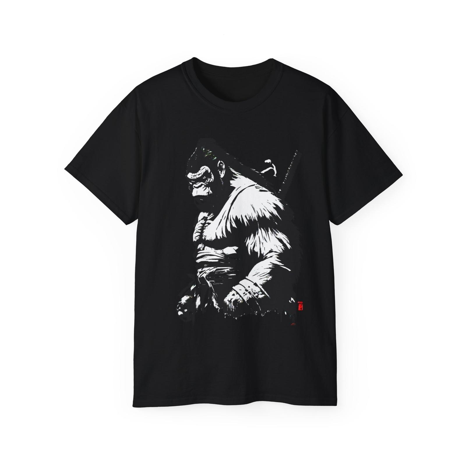 Samurai Gorilla, Ronin Apeman, Gorilla Samurai T-Shirt, Samurai T-Shirt, S