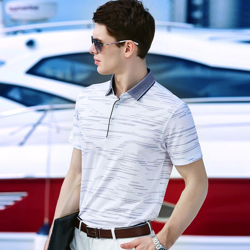 Antonio Men s Silk-Cotton Blend Short-Sleeve Polo Shirt XL