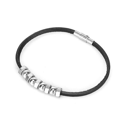 SQUAZ Bracelet SIDA032 3COLOR Surgical Steel Ball Decoration Women's Men's Couple Accessories