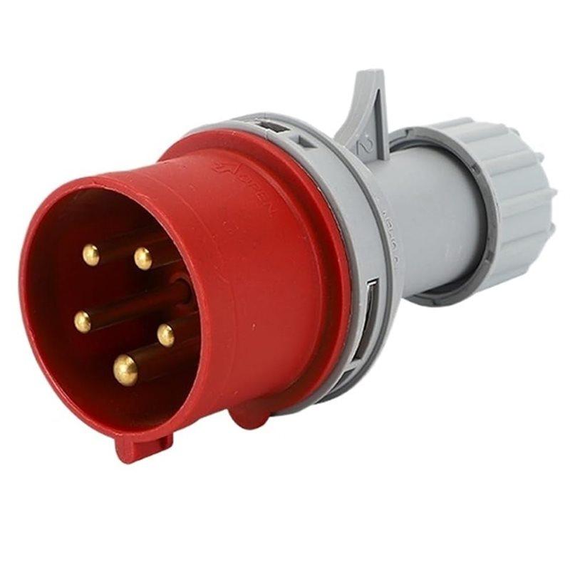 BAAJ-Industrial Waterproof Socket 5PIN 32A Plug And Connector Wall Mount EU Standard Electrical Connection EU PLUG