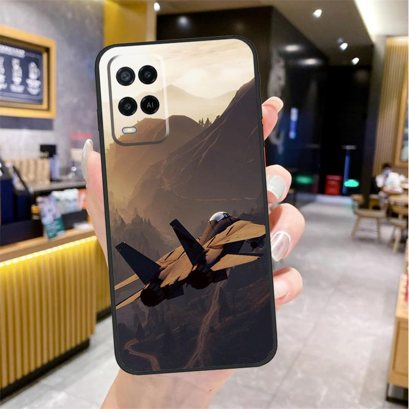 Military Aircraft Warship Fighter Case For Oppo A5 Pro A15 A17 A57 A77 A60 A80 A40 A18 A38 A58 A78 A98 A96 A76 A16 A94 A74 A54