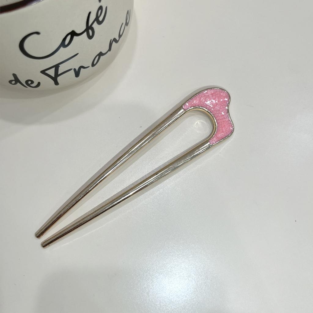 Vintage vlásenka ze slitiny ve tvaru U pro tradiční a elegantní účesy ve starověkém čínském stylu