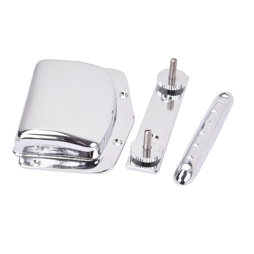 Musical Instrument Accessories Adjustable Steel Guitar Bridge Tailpiece Durable Tremolo Replacement for Electric Guitar