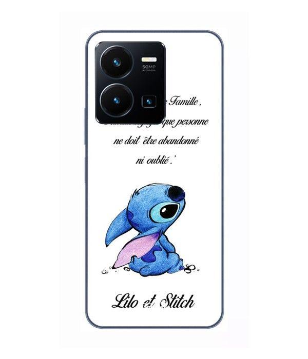 Coque Pour Vivo Y35 4G stitch-lilo-famille-blanc Maniacase