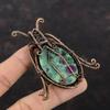 Ruby Fuchsite Pendant Copper Wire Wrapped Pendant Handmade Copper Jewelry Original Gemstone Pendant Wire Wrap Ruby Fuchsite Jewelry For Gift