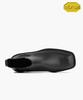 Firenze Atelier [Vibram] Volume Square Toe Casual Worker Sole Chelsea Boots 9420-W [Black Fg]