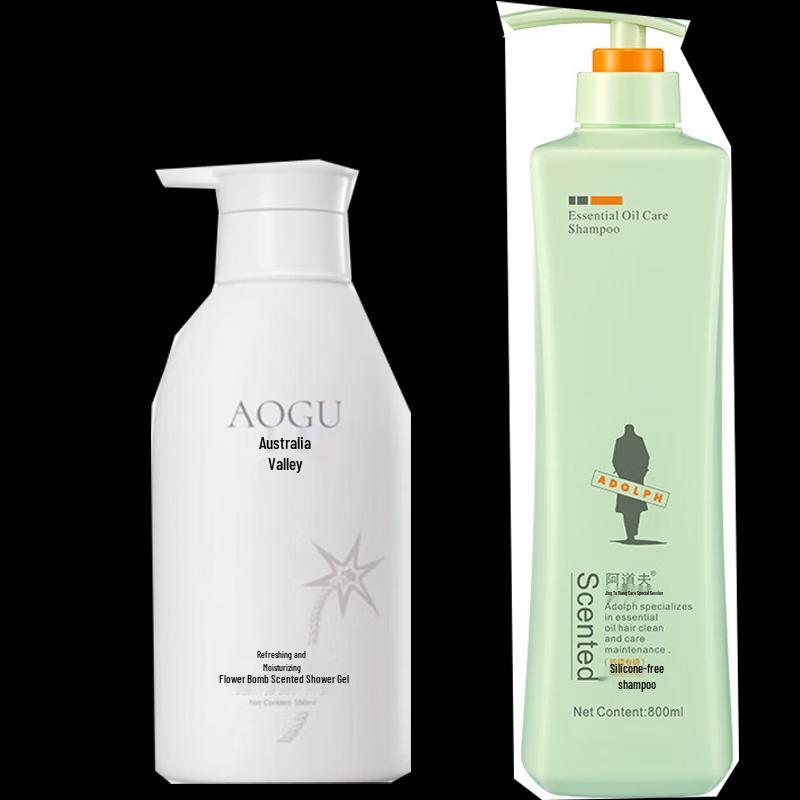 

Adolph Silicone-Free Shampoo & Flower Scented Shower Gel Set