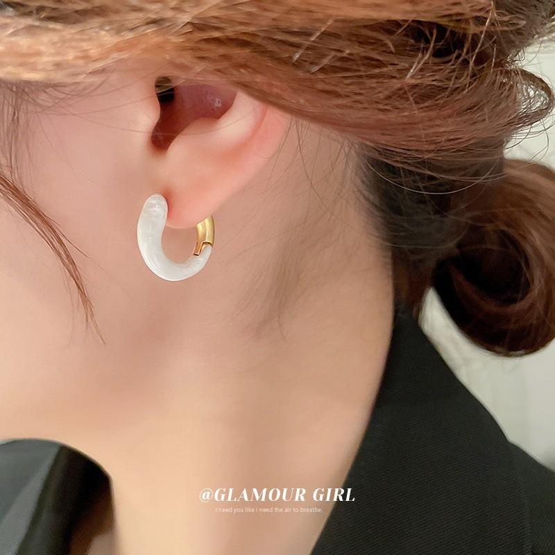 Love Geometric Earrings, Simple Flower Earrings, Fashionable Temperament Earrings, High-end Sense Earrings, Gifts