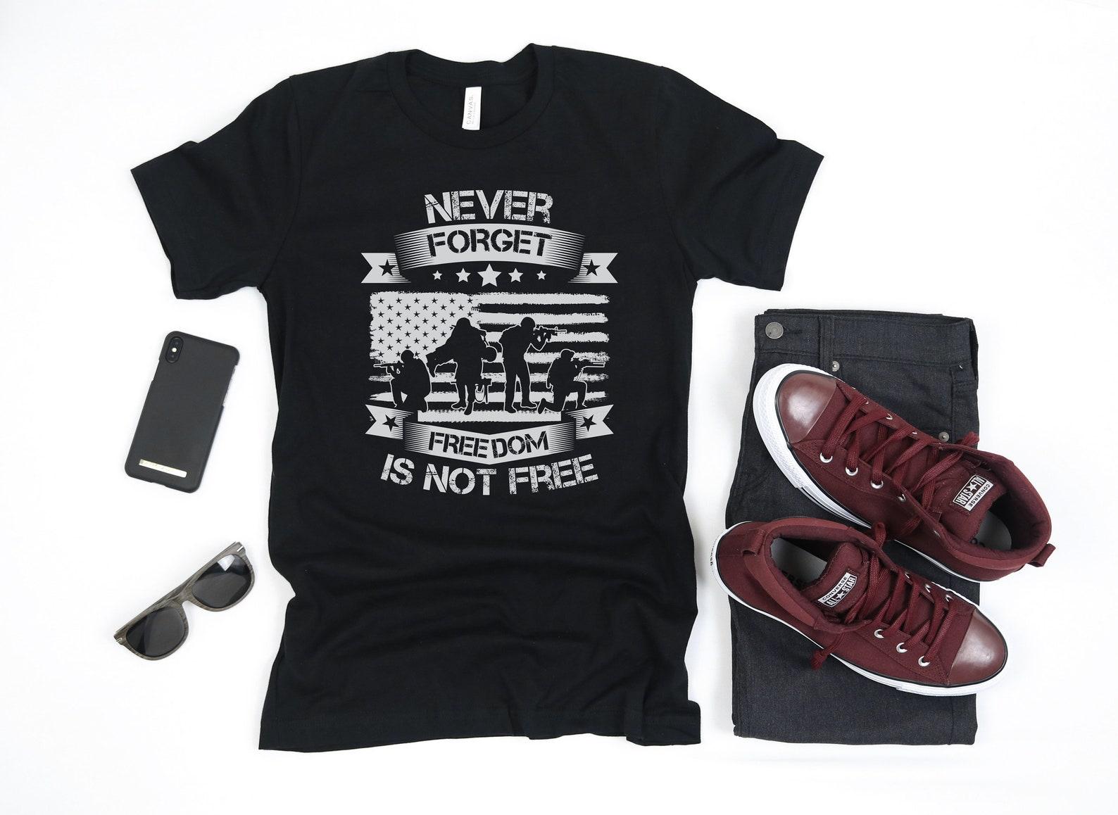 Veteran Freedom Is Not Free, T-Shirt, Tank Top, T-shirt, T-shirt,T-shirt, T-shirt, Apparel Gift L
