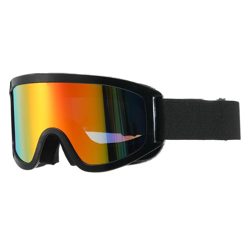 Adult TPU Cylindrical Ski Goggles With Reflective Coating Wide Field Of View Impact Resistant Windproof Snow Protection