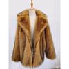 Fur Europe and The United States Popular Autumn and Winter New Fashion Imitation Fur Long Coat Suit Warm Imitation Fur Coat