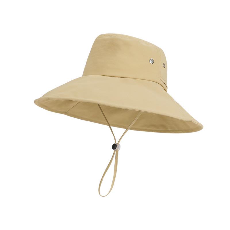 Outdoor Wide Brim Sun Hat With Adjustable Fit For Hiking And Camping