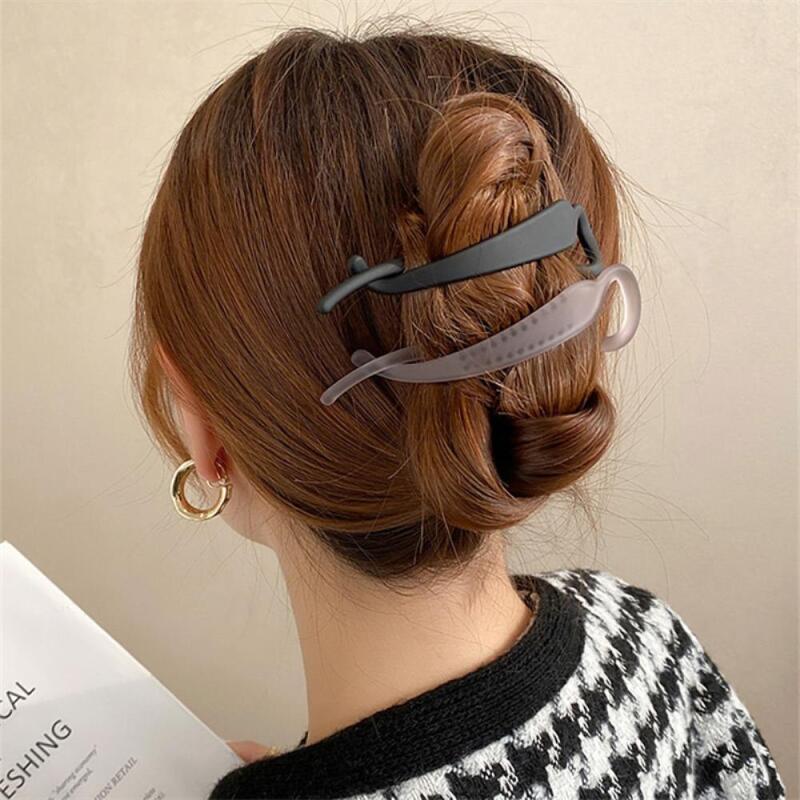 Women s Hair Clip Simple Twist Hair Pin A30577_Black