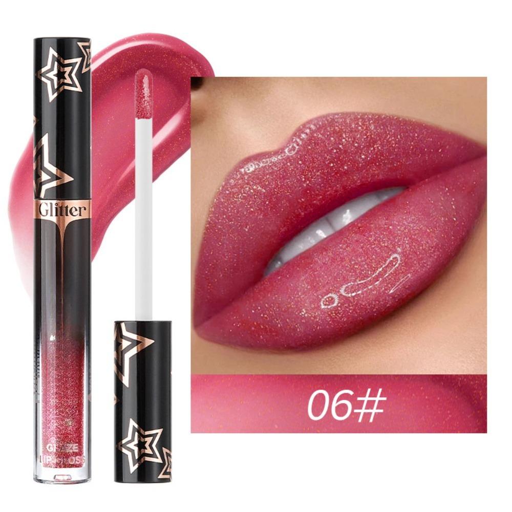 Pearlescent lip gloss, long-lasting waterproof lip makeup explosion