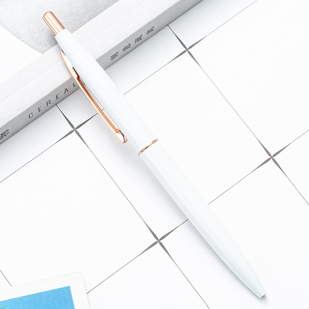 Press Ballpoint Pens Student Metal Writing Pen Office Stationery Wholesale Ball Point Pen School Supplies