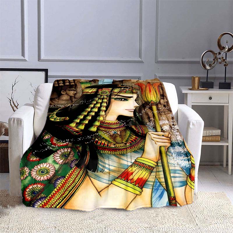 Daughter of the Nile Flannel Blanket, Perfect for Autumn Warmth, Suitable for Children and Adults, Home Décor, Shaw