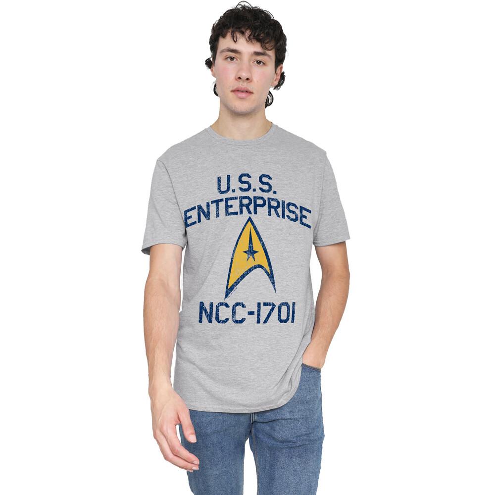 Star Trek Collegiate Arch T-Shirt S-2XL Athletic Heather L