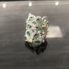 Trendy High-End Zircon Openwork Ring: Unique, Stylish Design for Women