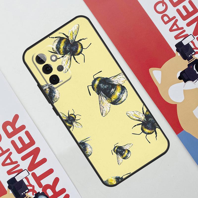 Bee Honey Case For Samsung Galaxy A53 A16 A26 A36 A56 A55 A35 A15 A52 A32 A12 A33 A13 A14 A34 A54 A17
