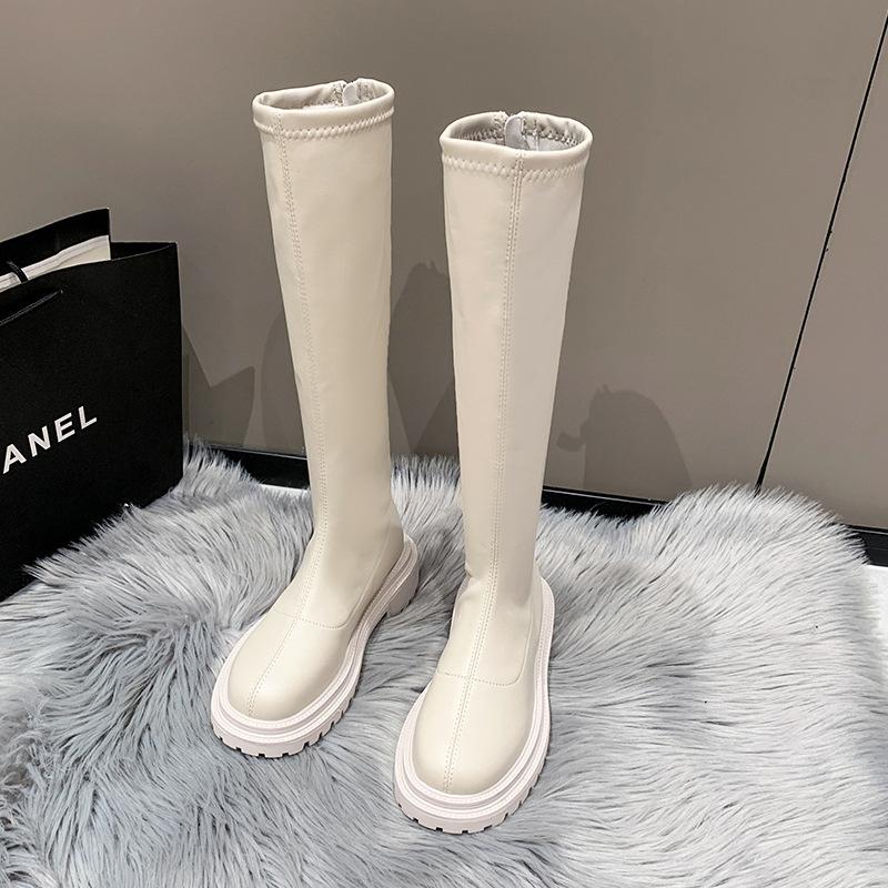 

Но эластичные и тонкие сапоги женские 2025 новые высокие сапоги на толстой подошве рыцарские сапоги сапоги на среднем каблуке толстые каблуки 35