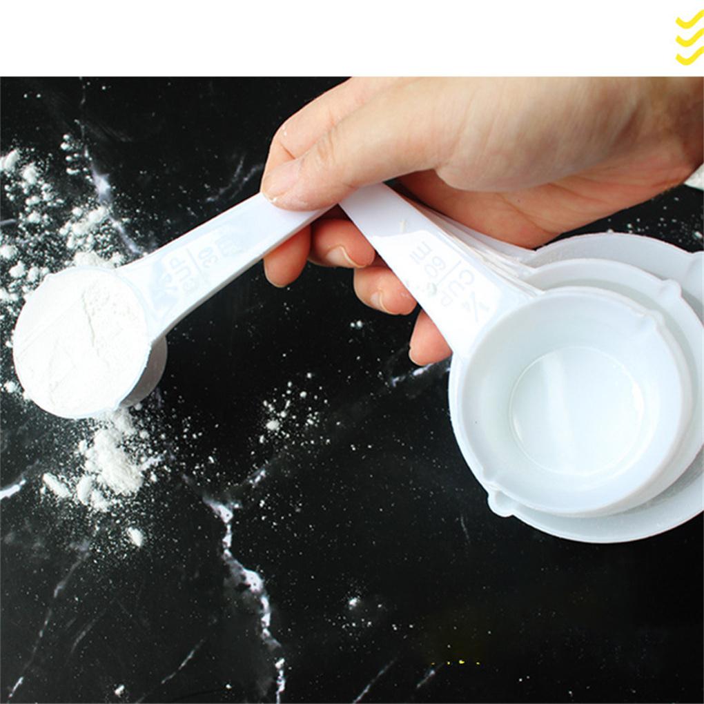 11X Measuring Cups Spoons Set Kitchen Plastic with Scale for Baking Cooking