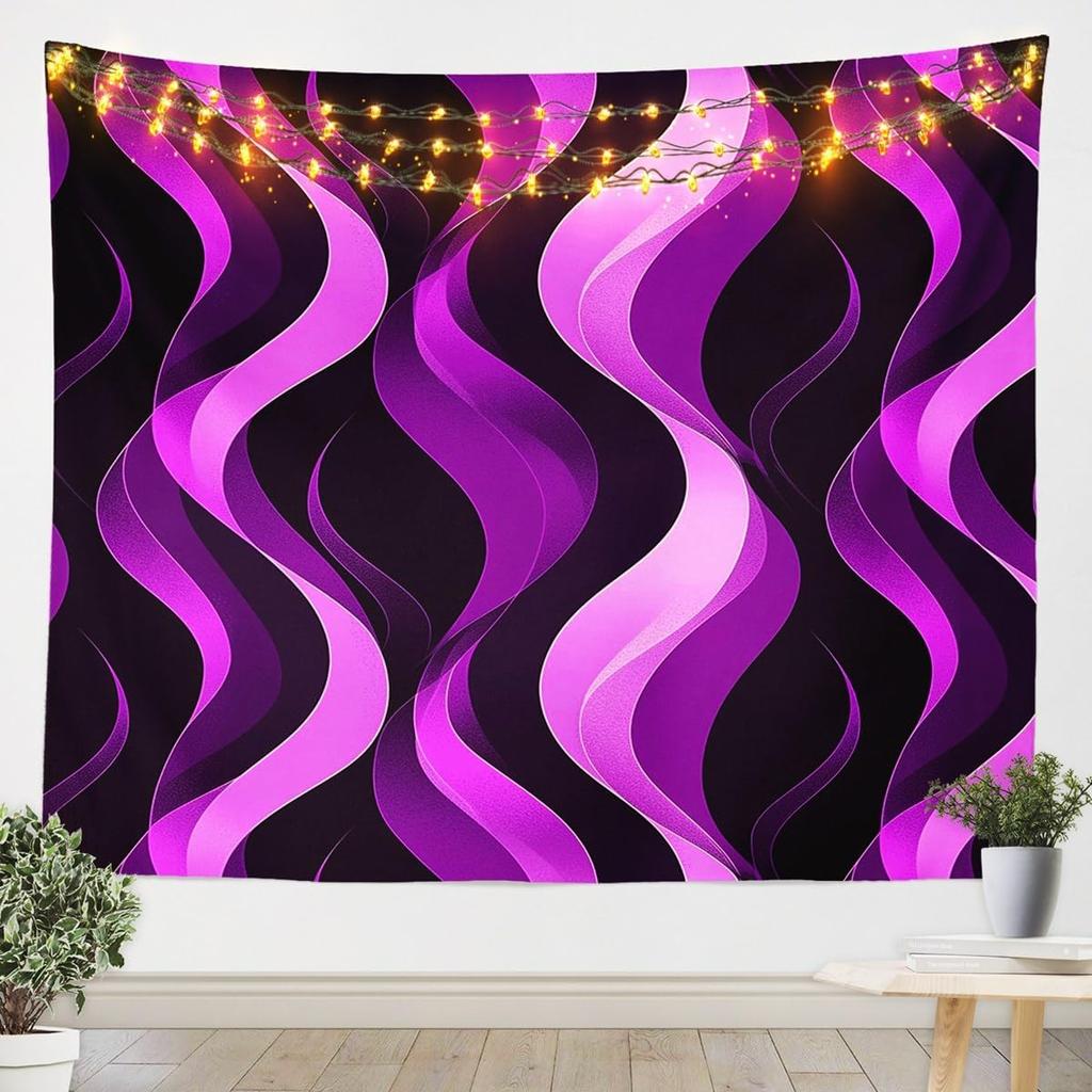 Black White Tapestry Kids Abstract Art Wall Hanging for Boys Girls Teens Stripes Modern Art Wall Blanket Geometric Wall Art Room