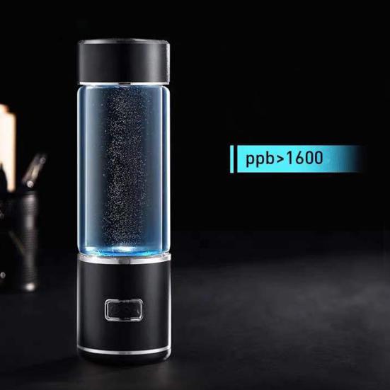 300ML Wasserstoffreiches Wasserflasche SPE PEM Technologie Tragbare Glas Wasserstoffwasser