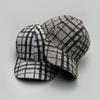 Versatile Color Block Star Baseball Caps Autumn And Winter New Men Womencotton Fashion Casual British Style Check Warm Colorful