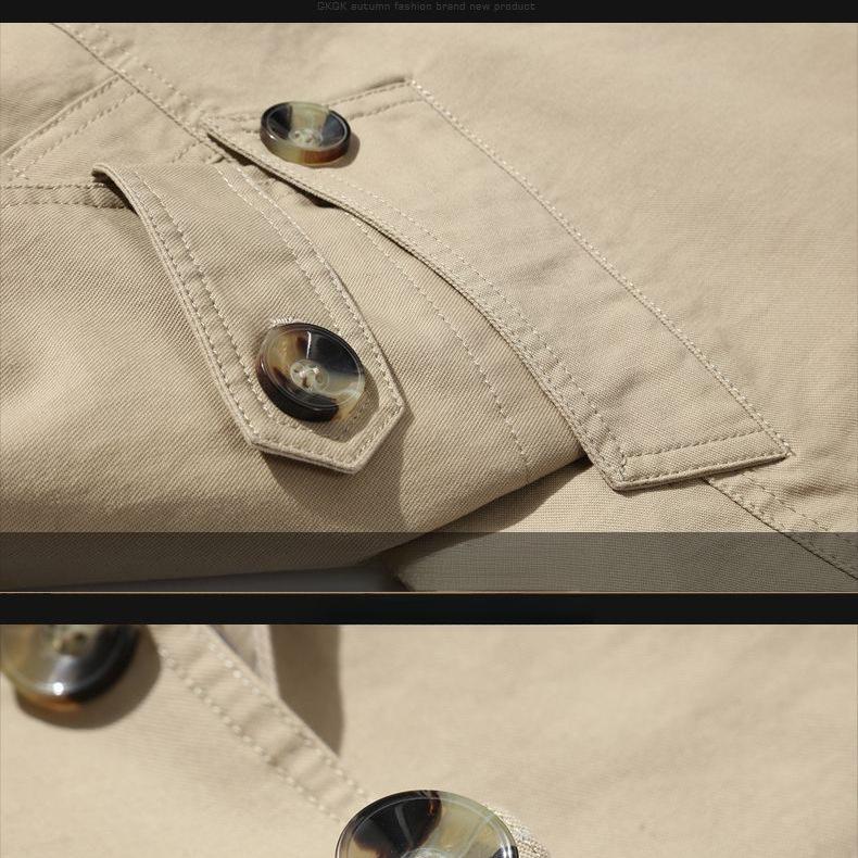 Avslappnad herrjacka arbetsjacka ren bomull vindjacka herrjacka