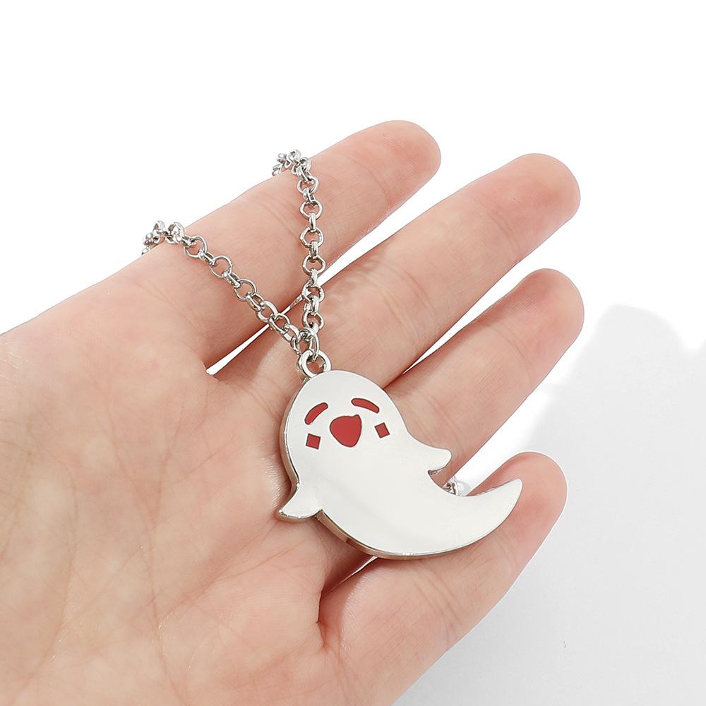 Anime Hutao Ghost Necklace Keychain Cartoon Bag Pendant Cosplay Accessories