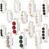 Pearl Waist Cinching Pin Set – Safety Pin Brooch for Women's Clothing